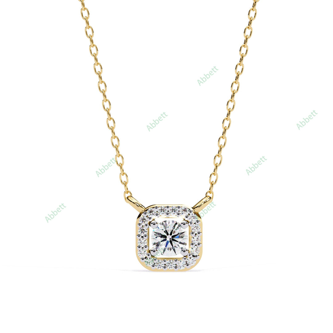 Round Halo Pendant PE1261