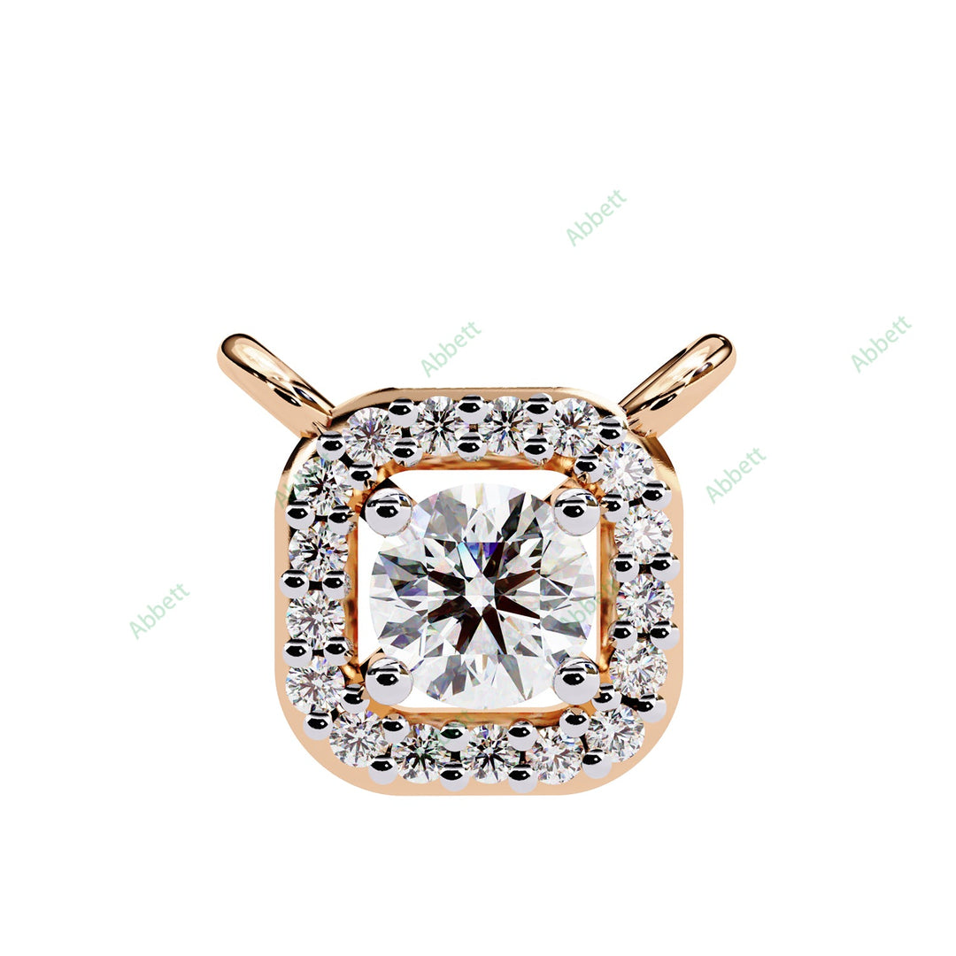 Round Halo Pendant PE1261