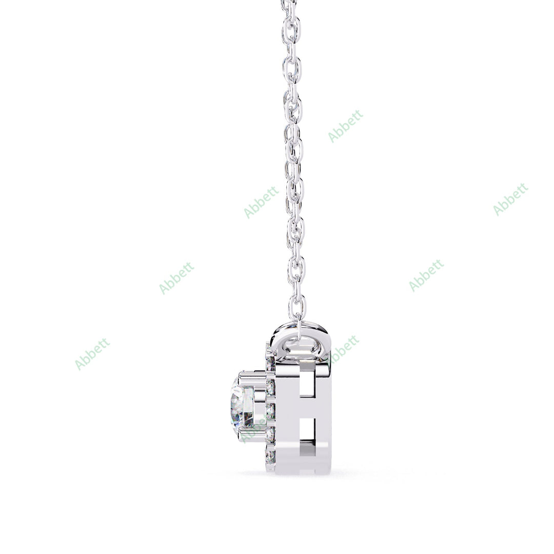 Round Halo Pendant PE1261