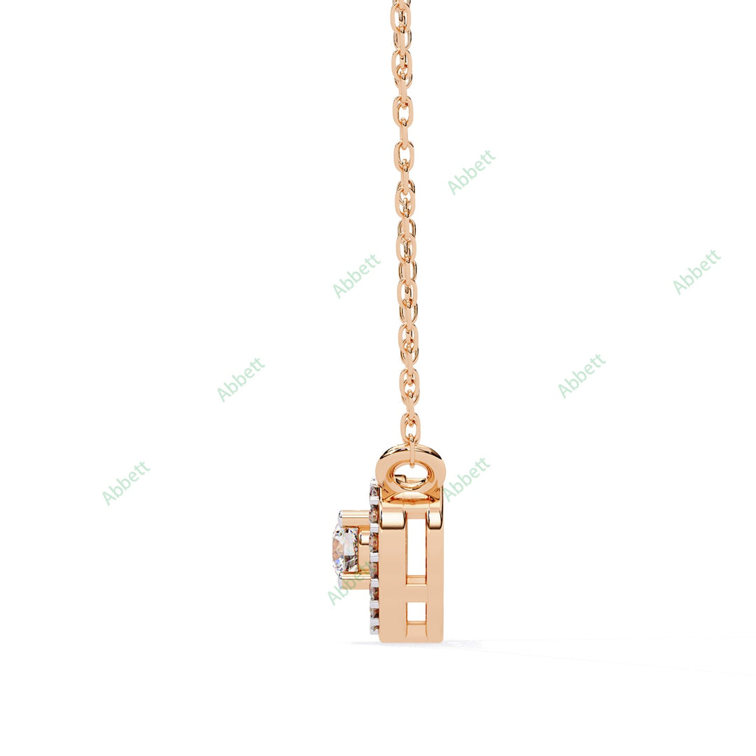 Round Halo Pendant PE1262