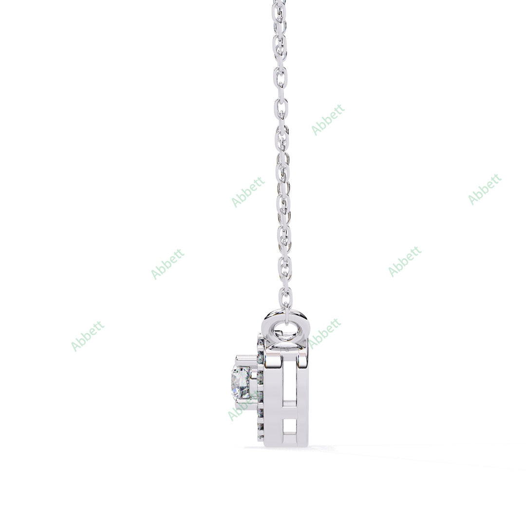 Round Halo Pendant PE1262
