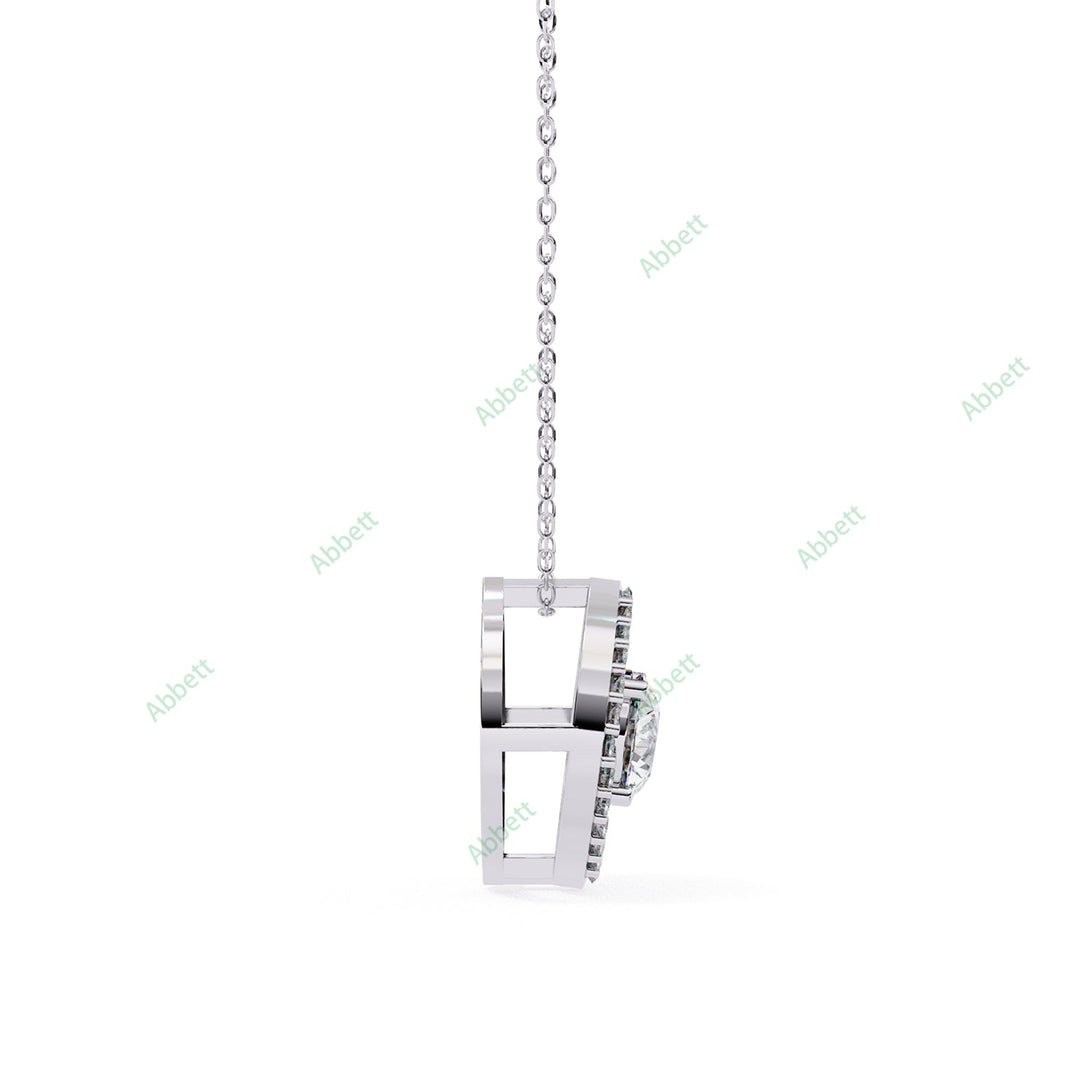 Round Halo Pendant PE1263