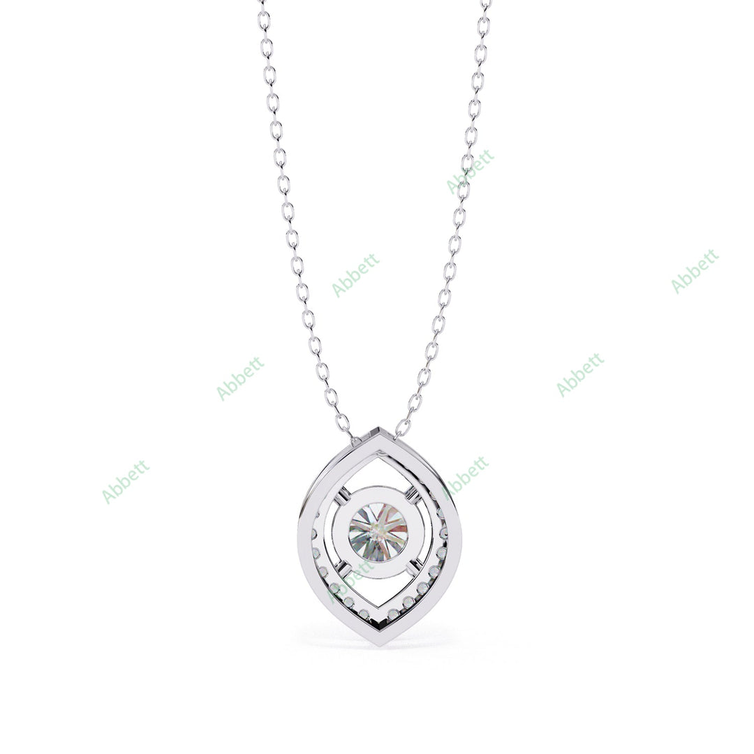 Round Halo Pendant PE1263