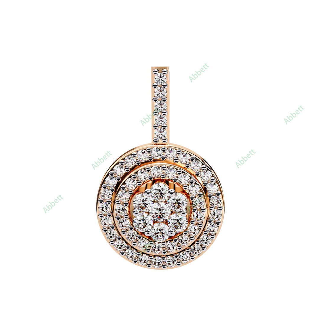 Round Halo Pendant PE1264