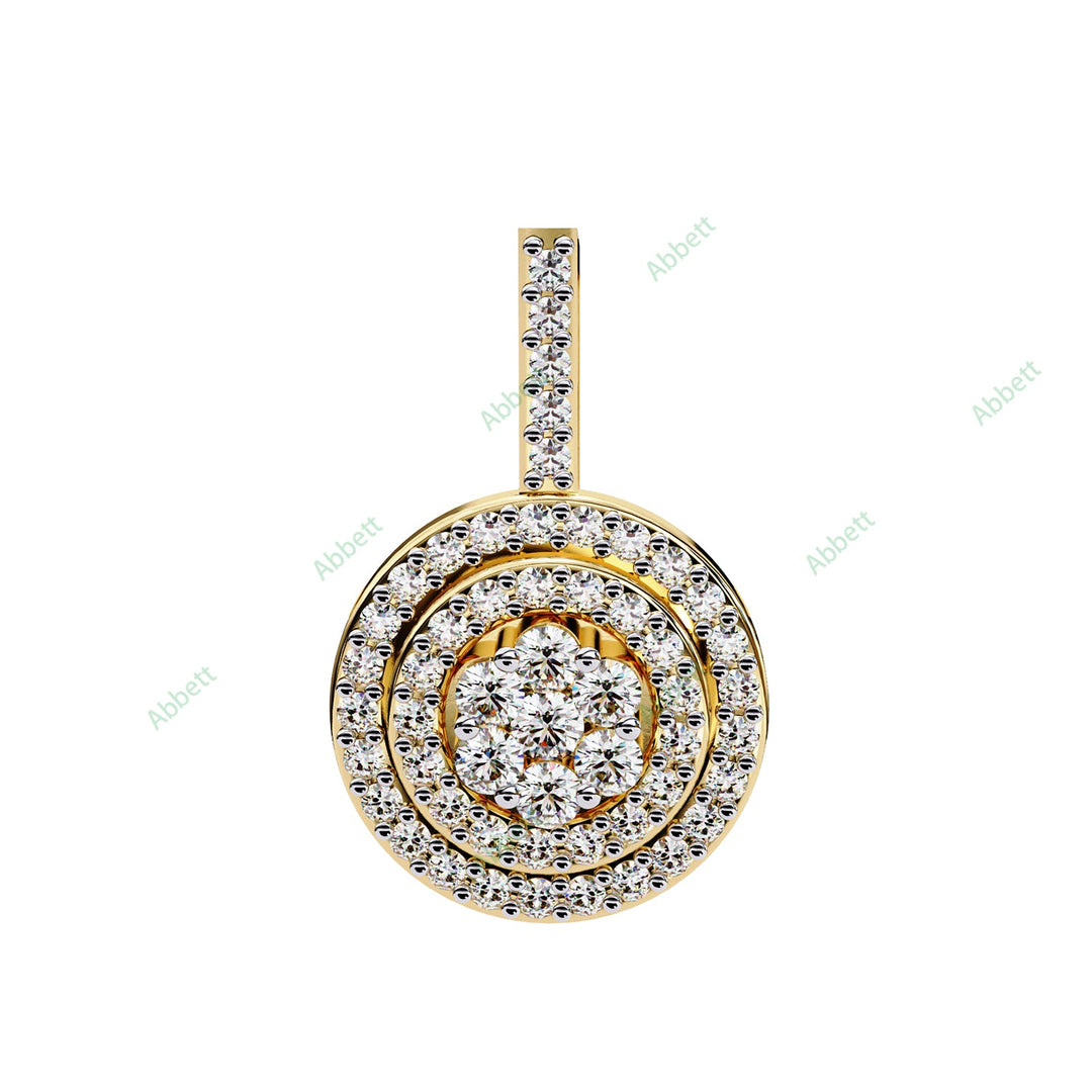 Round Halo Pendant PE1264