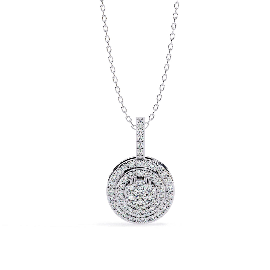Round Halo Pendant PE1264
