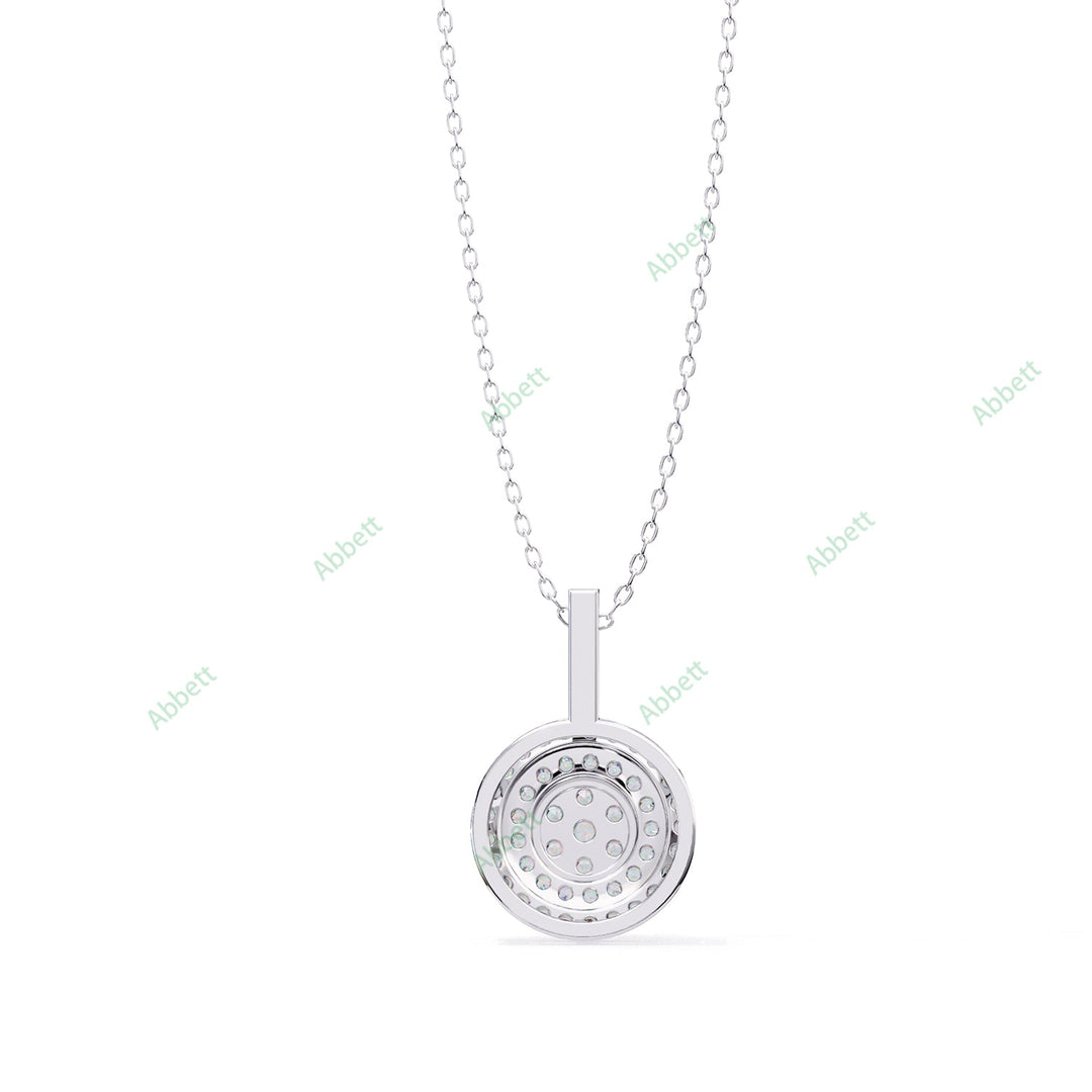 Round Halo Pendant PE1264