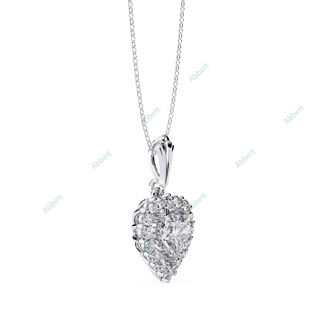 Heart Halo Pendant PE1270