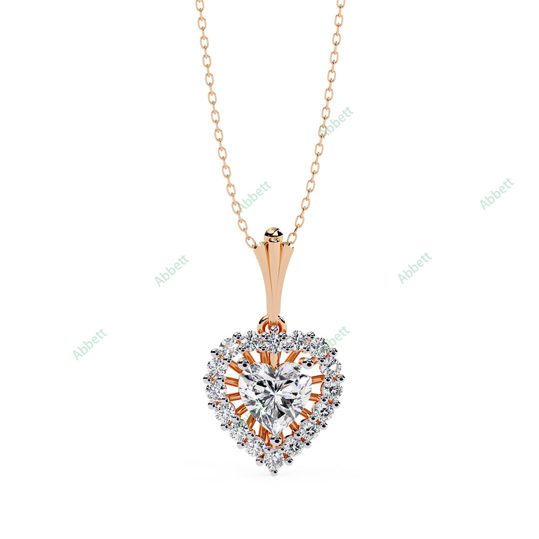 Heart Halo Pendant PE1270