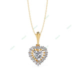 Load image into Gallery viewer, Heart Halo Pendant PE1270

