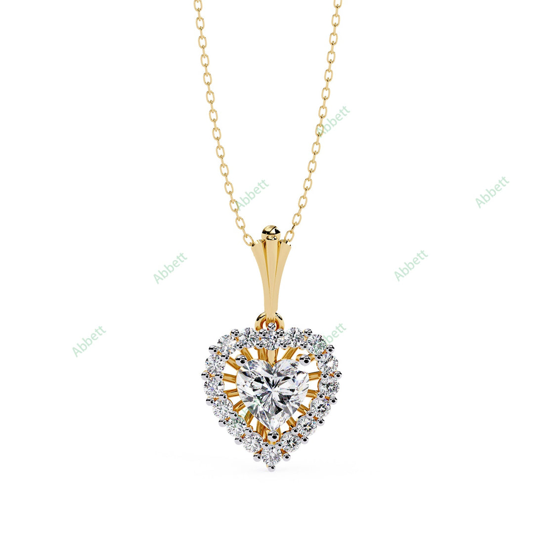 Heart Halo Pendant PE1270