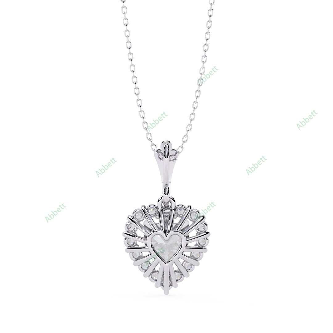 Heart Halo Pendant PE1270