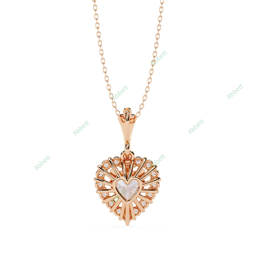 Heart Halo Pendant PE1270