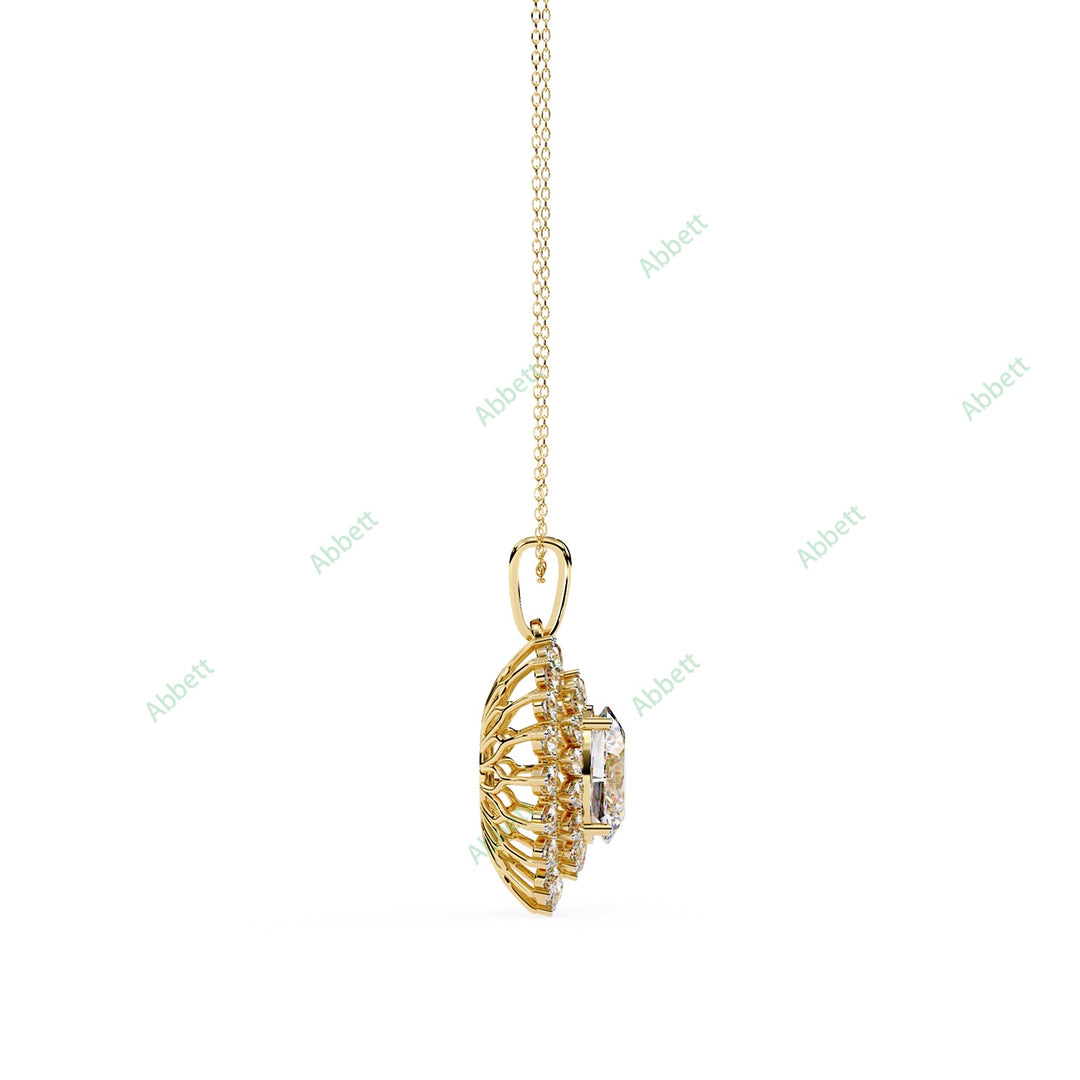 Oval Halo Pendant PE1271
