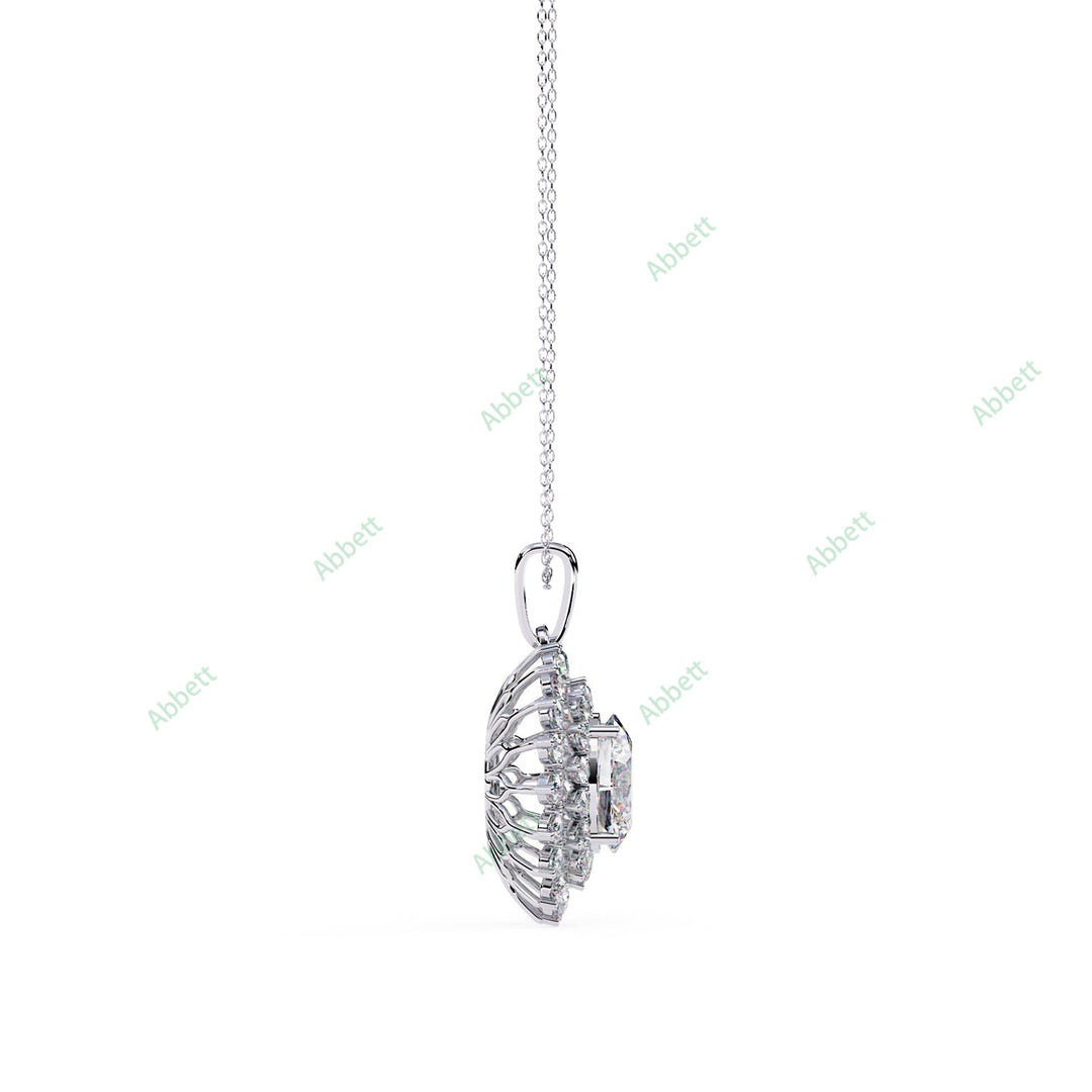 Oval Halo Pendant PE1271