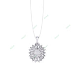Load image into Gallery viewer, Oval Halo Pendant PE1271
