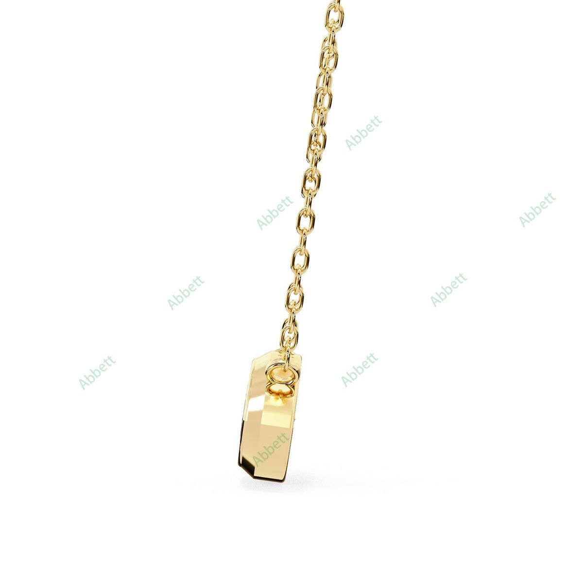 Bezel, East West Solitaire Pendant PE1592