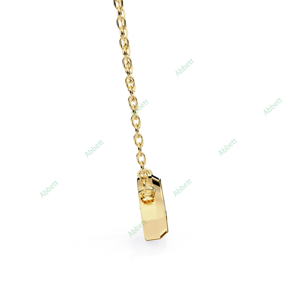 Bezel, East West Solitaire Pendant PE1592