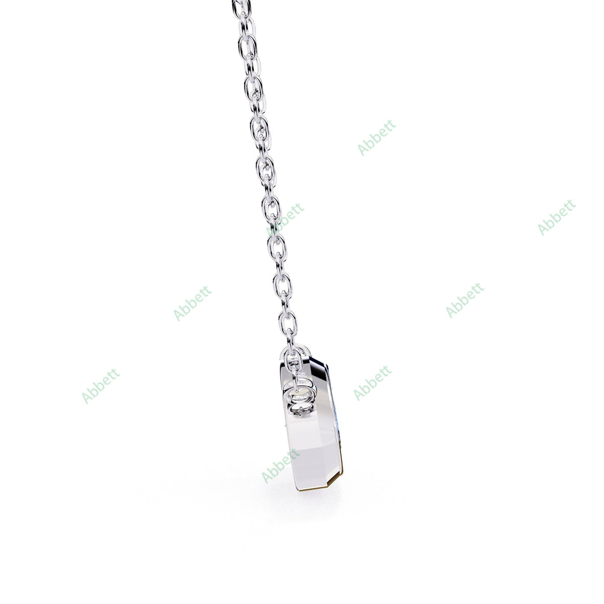 Bezel, East West Solitaire Pendant PE1592