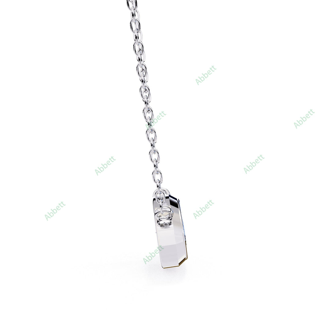 Bezel Marquise Solitaire Pendant PE1592