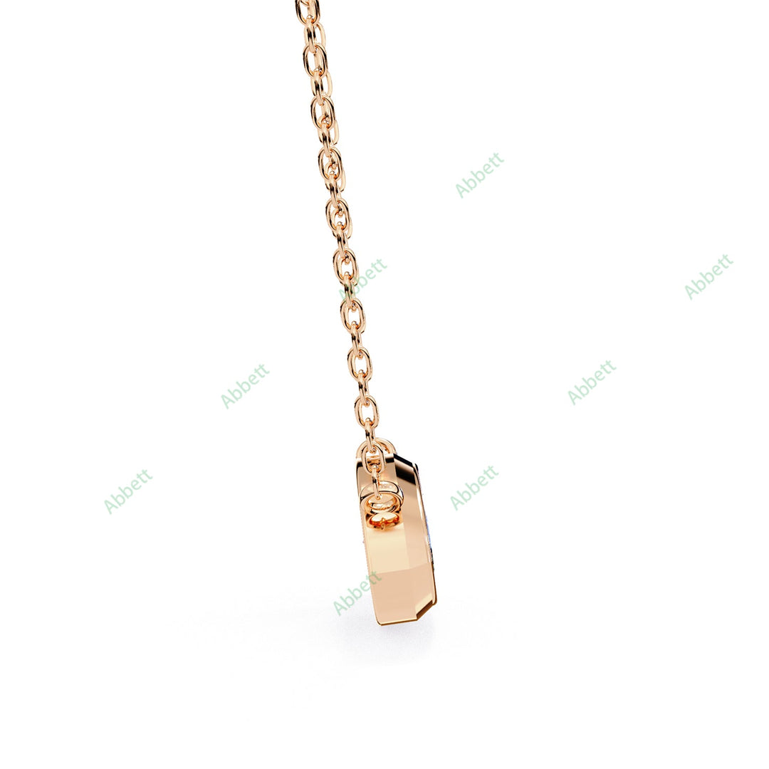 Bezel Marquise Solitaire Pendant PE1592