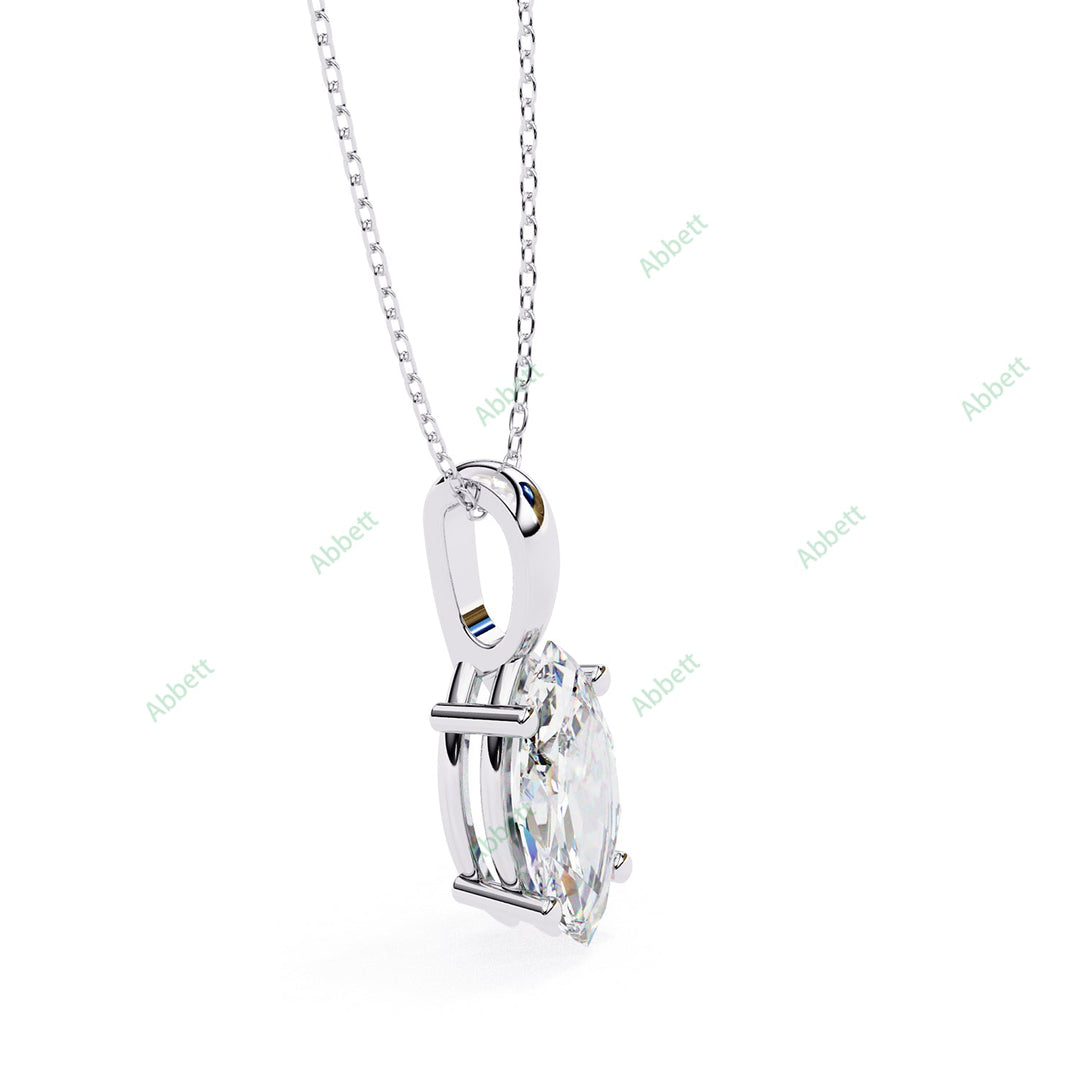 Marquise Solitaire Pendant PE1593