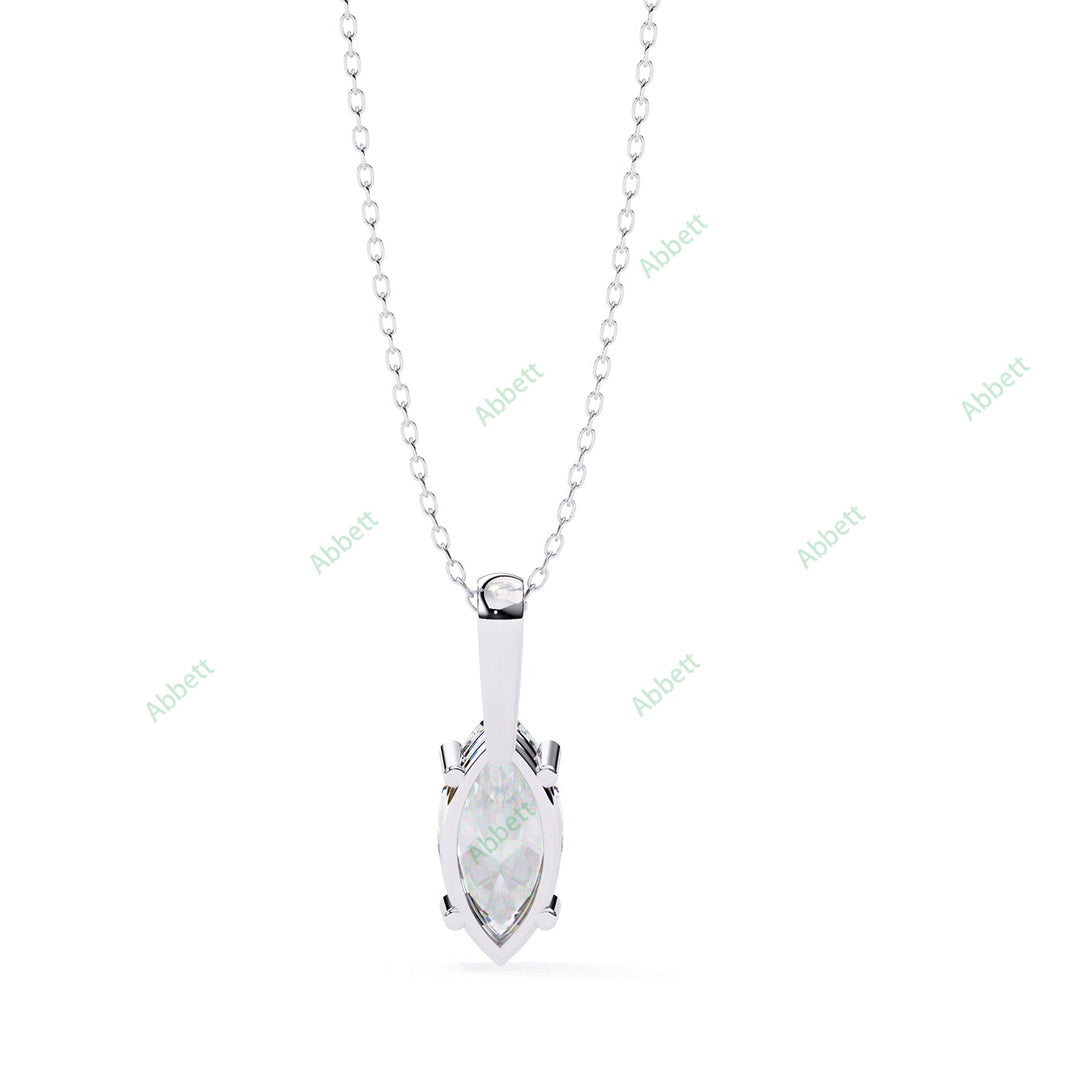 Marquise Solitaire Pendant PE1593