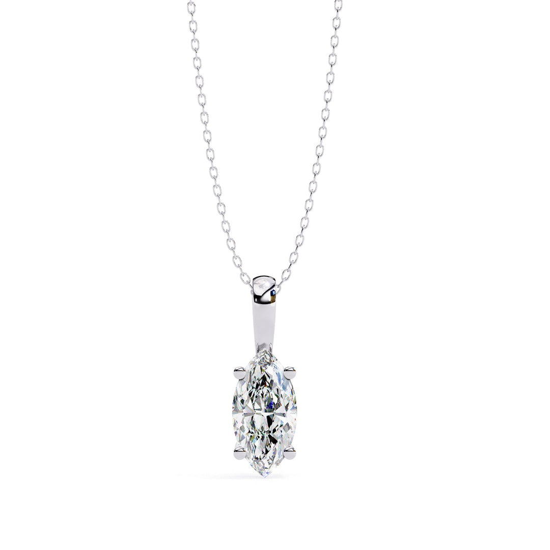 Marquise Solitaire Pendant PE1593