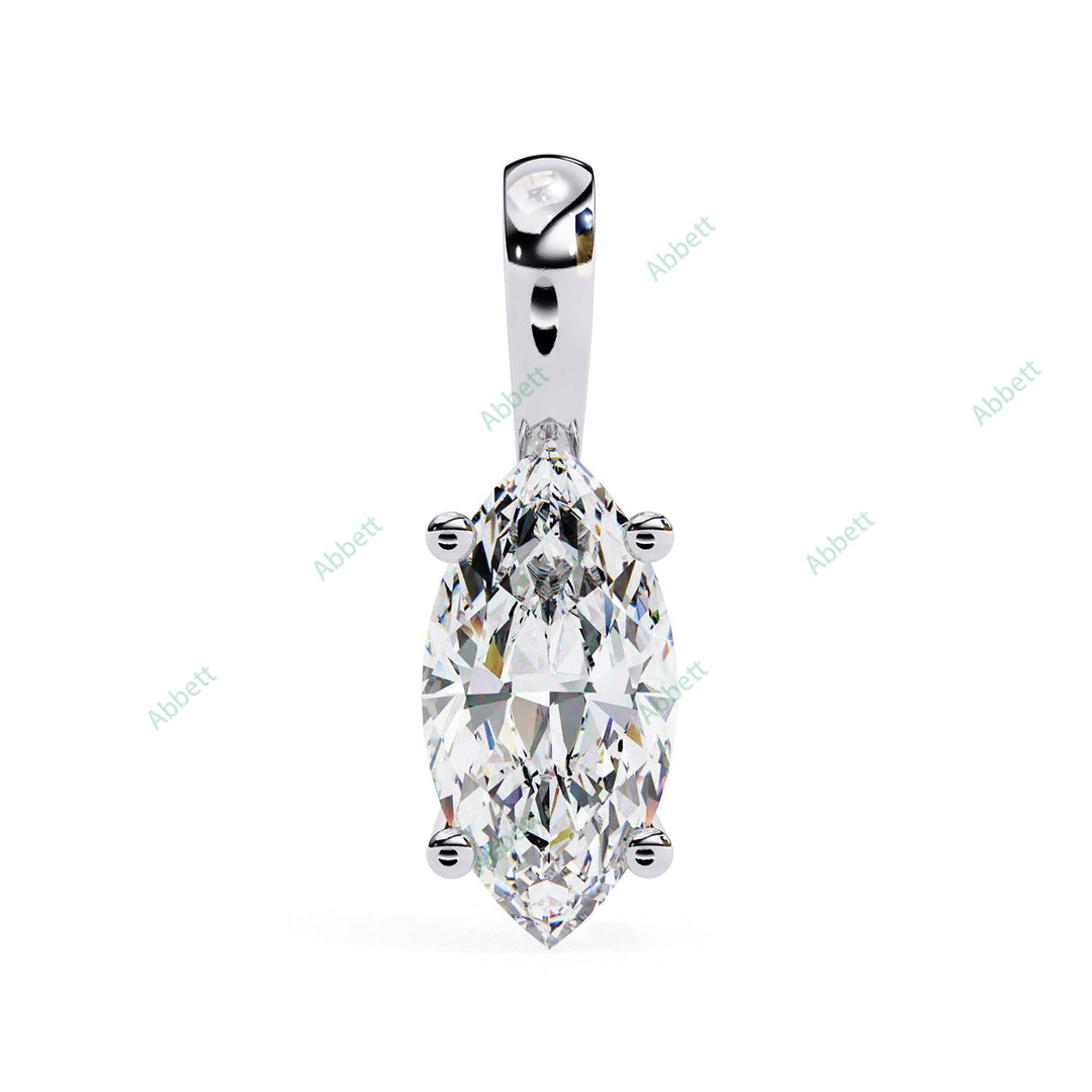 Marquise Solitaire Pendant PE1593