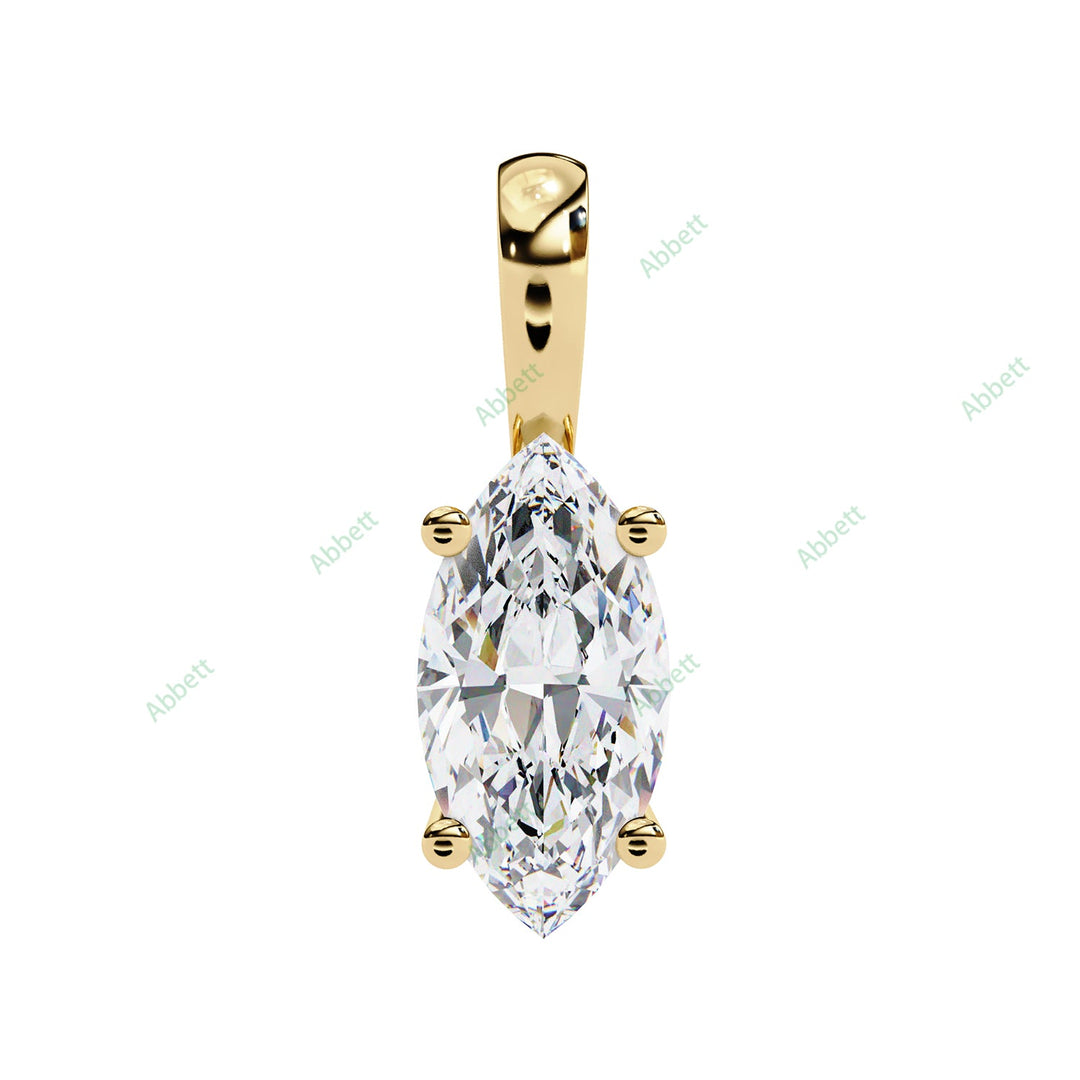 Marquise Solitaire Pendant PE1593