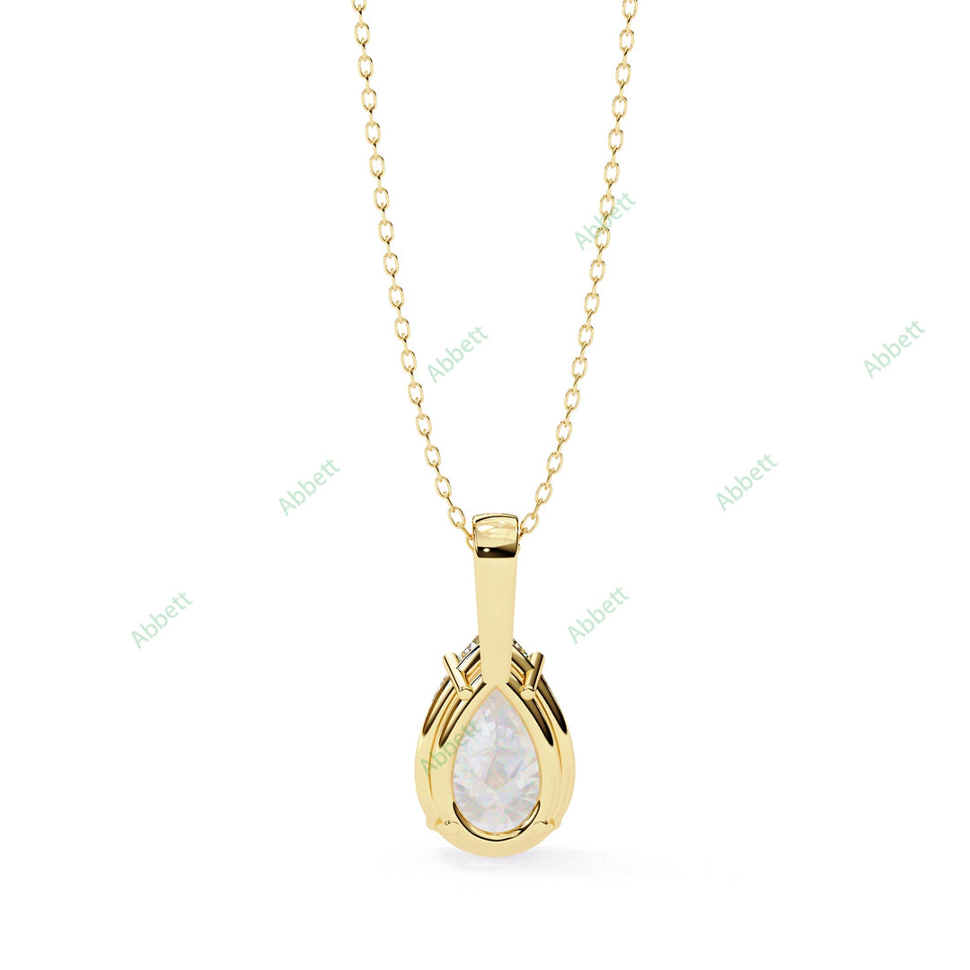 Pear Solitaire Pendant PE1594