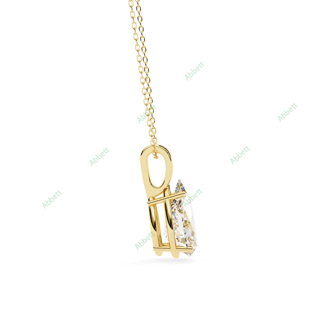Pear Solitaire Pendant PE1594
