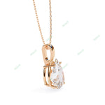 Load image into Gallery viewer, Pear Solitaire Pendant PE1594
