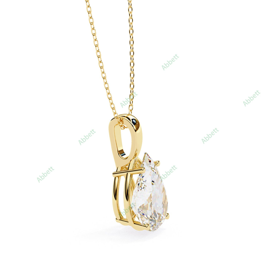 Pear Solitaire Pendant PE1594