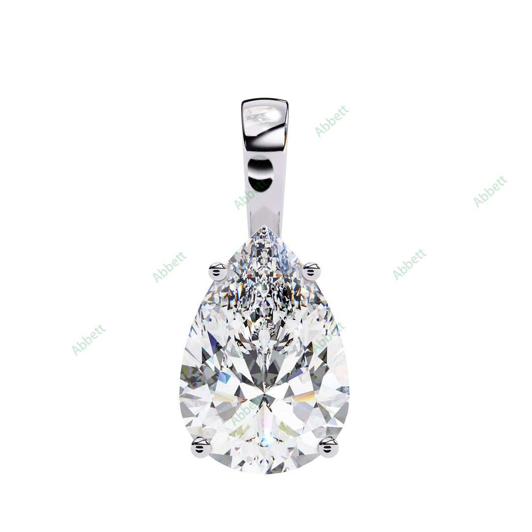 Pear Solitaire Pendant PE1594