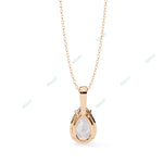 Load image into Gallery viewer, Pear Solitaire Pendant PE1594
