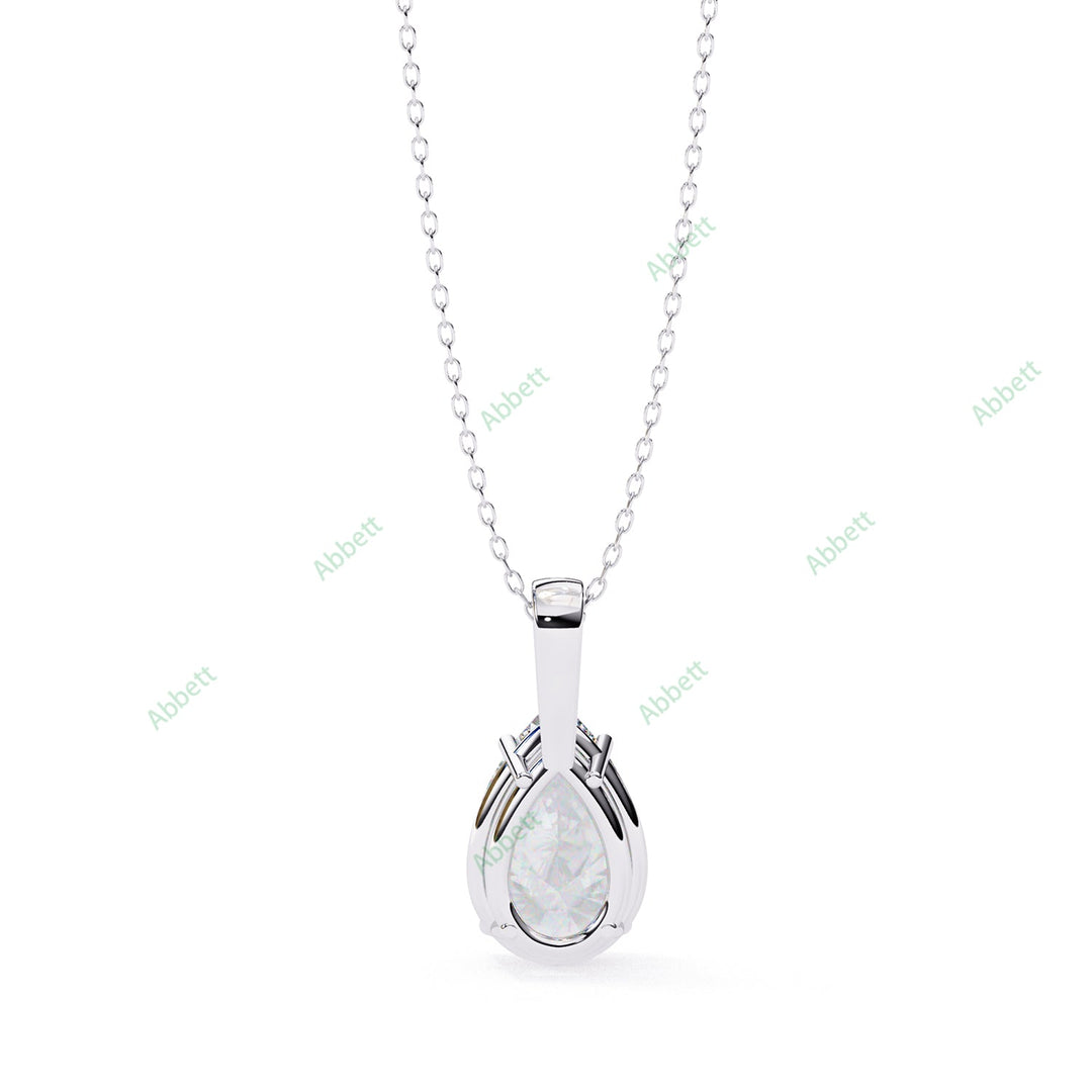 Pear Solitaire Pendant PE1594