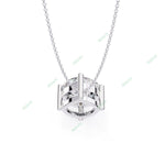 Load image into Gallery viewer, Princess Solitaire Pendant PE1595
