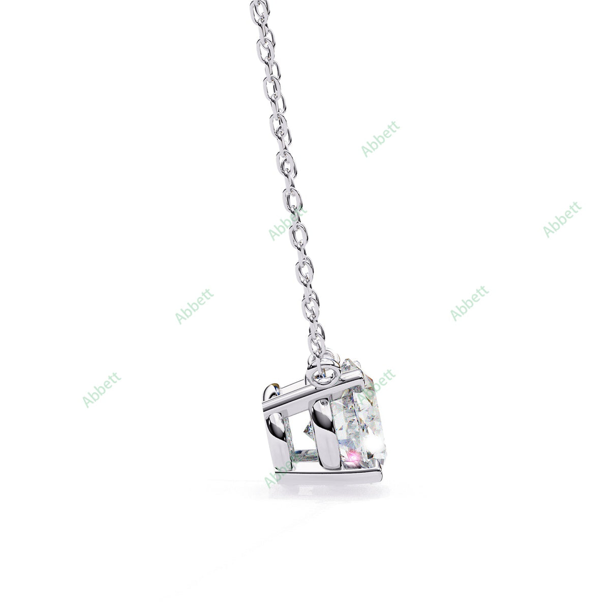 East West Solitaire Pendant PE1596
