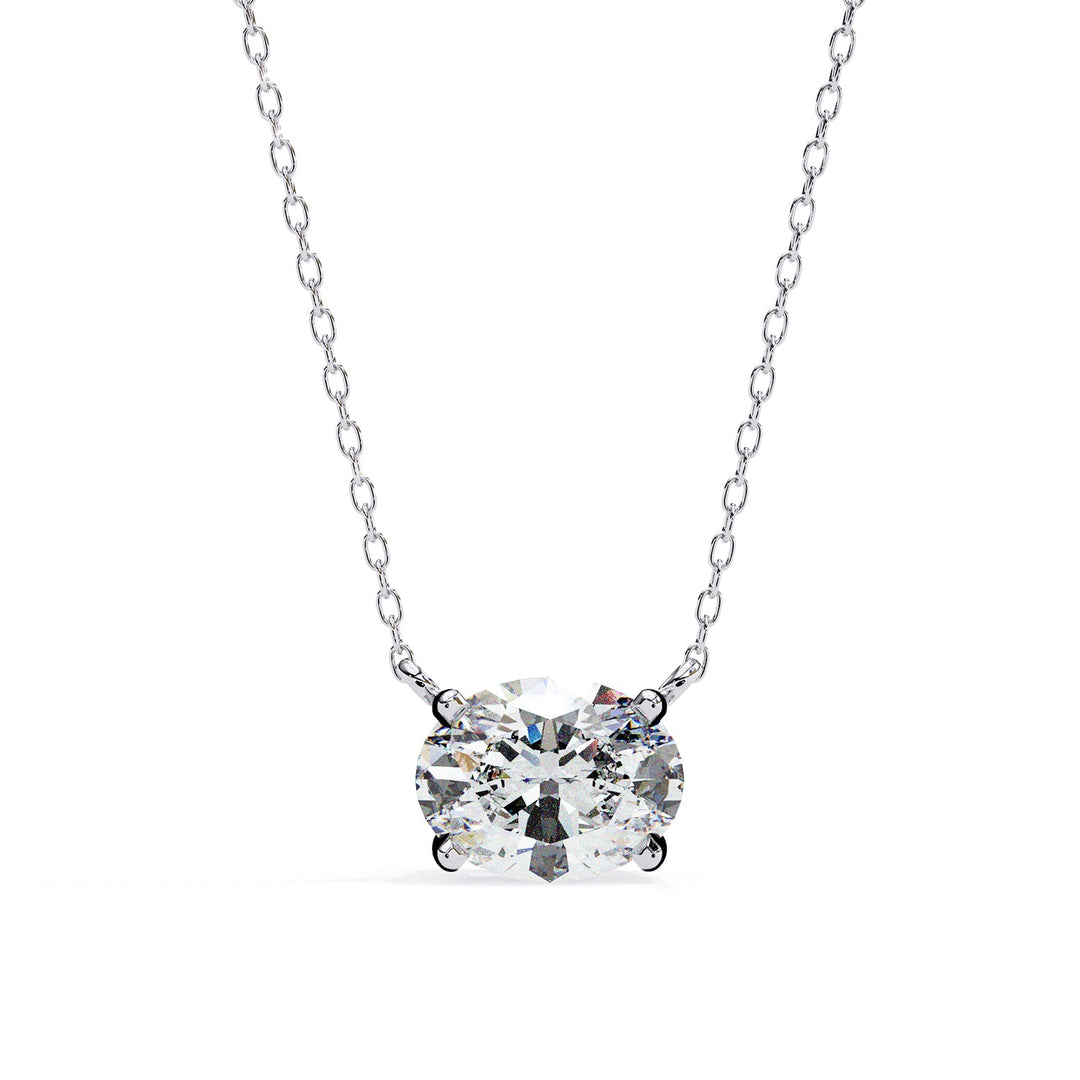 East West Solitaire Pendant PE1596