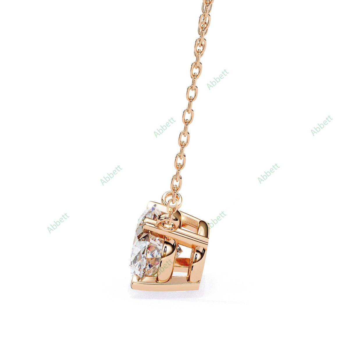 East West Solitaire Pendant PE1596