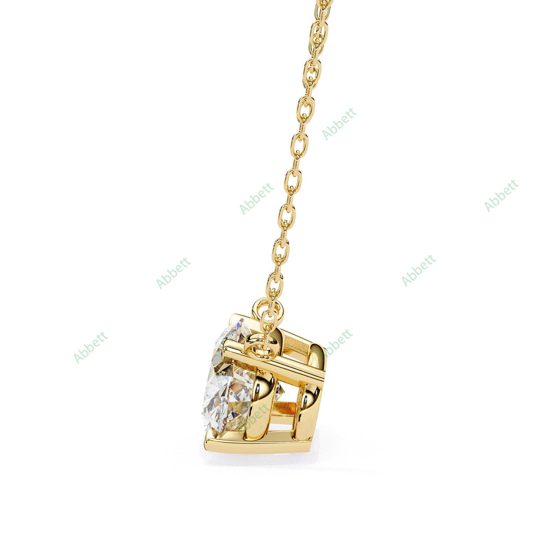 East West Solitaire Pendant PE1596