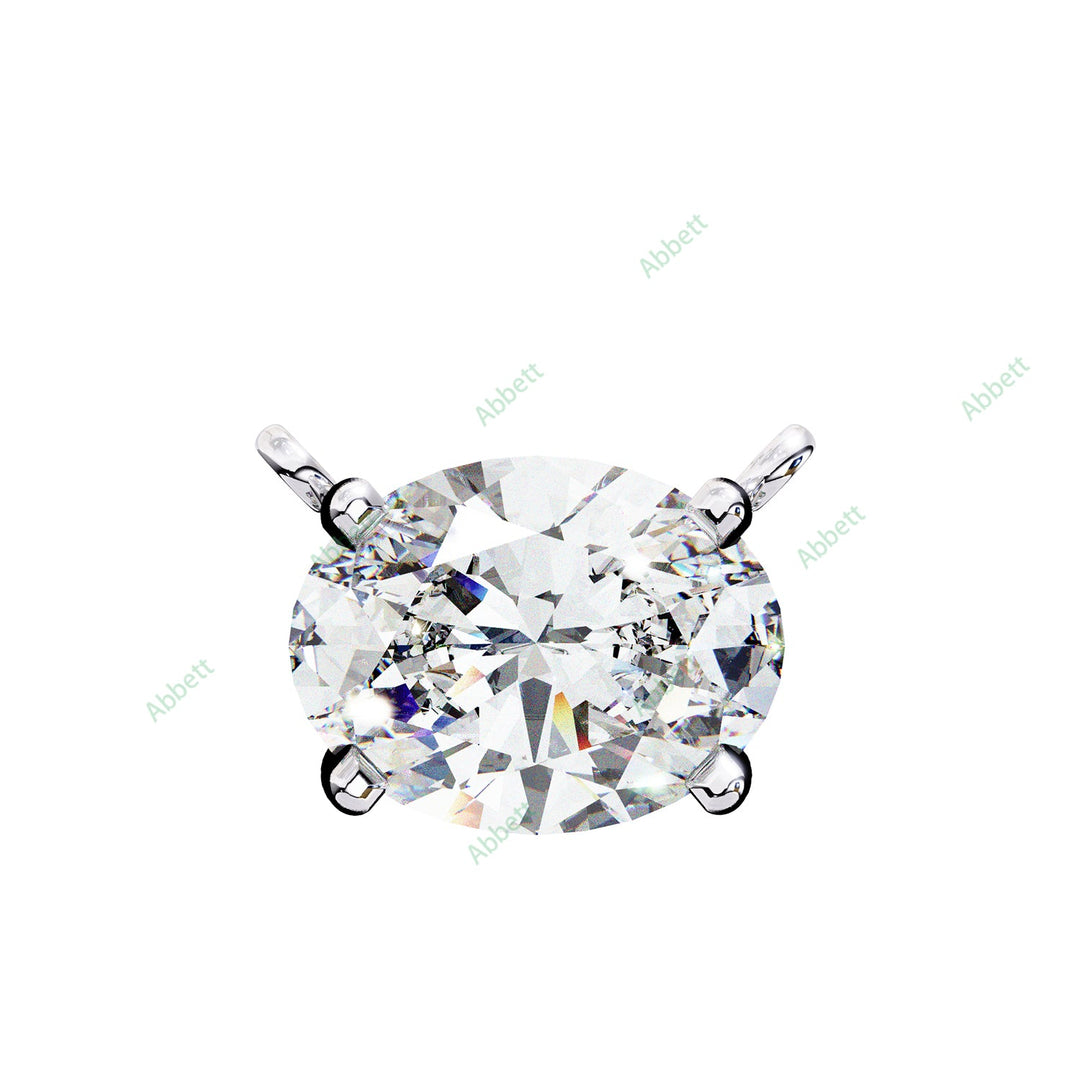 East West Solitaire Pendant PE1596