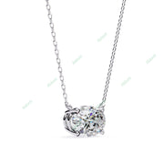 East West Solitaire Pendant PE1596