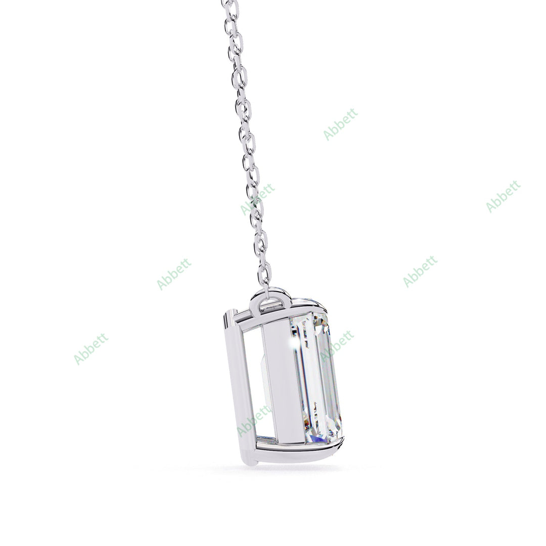 Emerald Solitaire Pendant PE1597