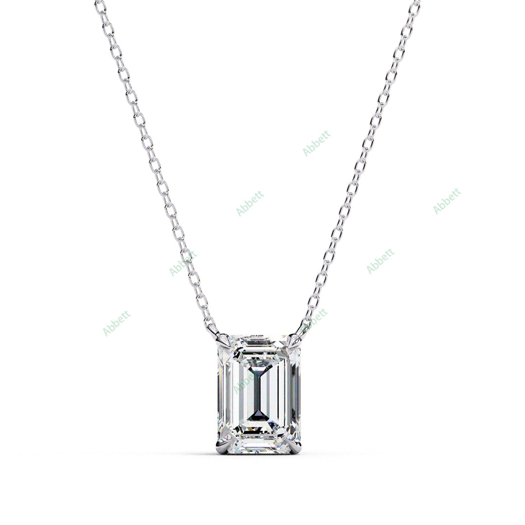 Emerald Solitaire Pendant PE1597