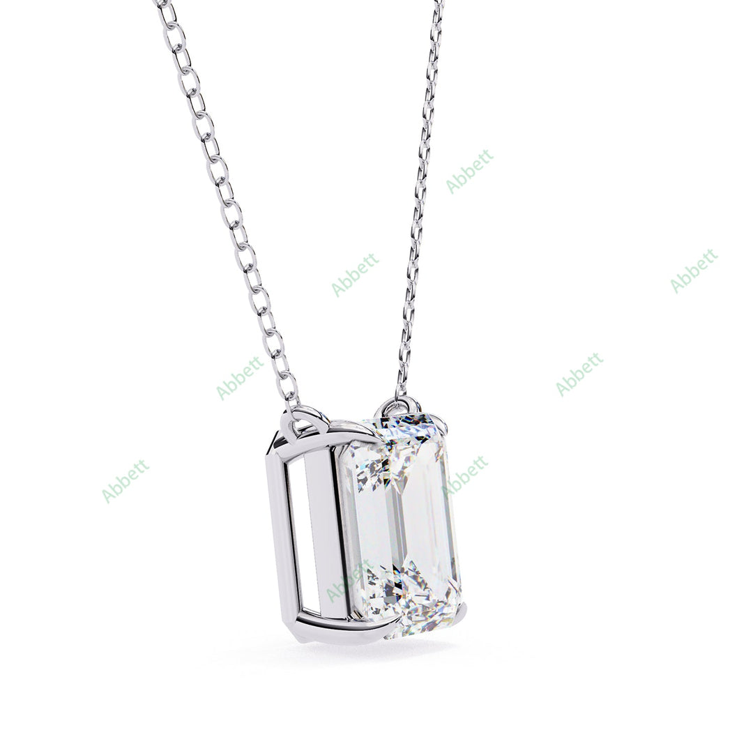 Emerald Solitaire Pendant PE1597