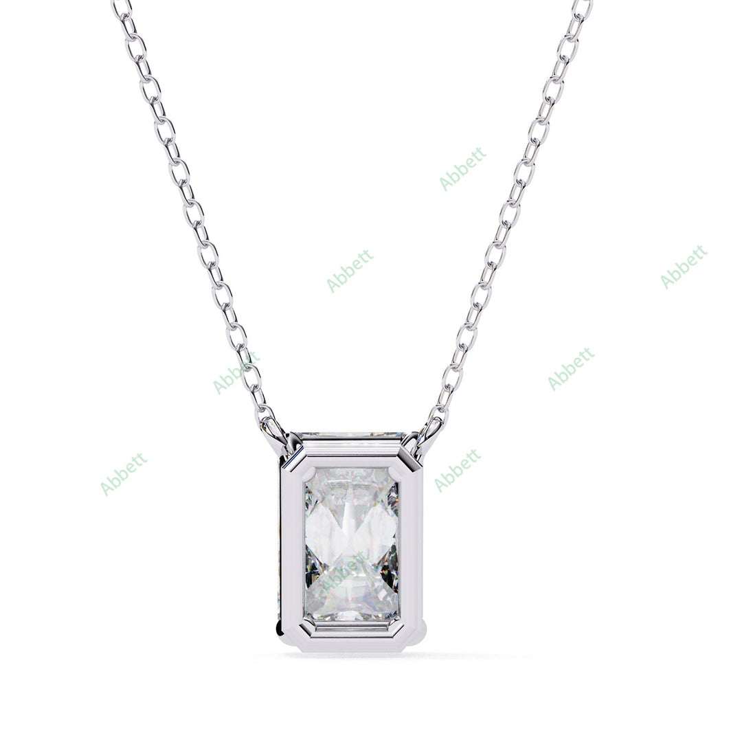 Emerald Solitaire Pendant PE1597