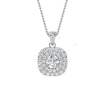 Load image into Gallery viewer, Double Halo Pendant PEDO007
