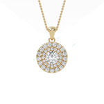 Load image into Gallery viewer, Double Halo Pendant PEDO008
